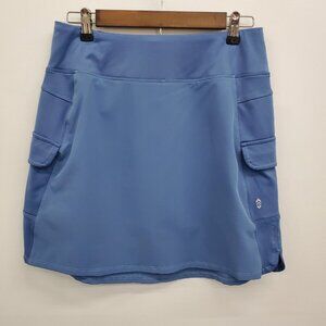 Free Country Womens Cargo Skort Size M Blue Shorts Golf Tennis Hike Athletic